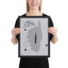 Poster encadré "Garde le silence" – Image 2