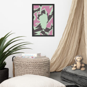Affiche encadrée Abstract Puzzle Corse