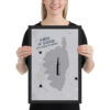 Poster encadré "Garde le silence" – Image 3