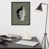 Affiche encadrée Abstract Puzzle Marron – Image 4