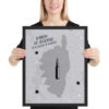 Poster encadré "Garde le silence" – Image 4