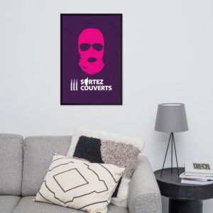 Affiche encadrée Ribellu Corse Violette