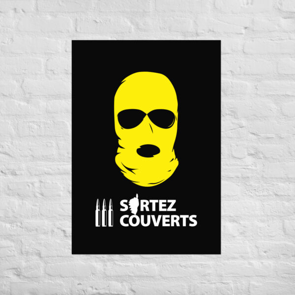 Affiche Corse Ribellu Noir et Jaune