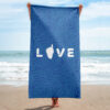 Serviette de plage bleue Amore – Image 5