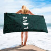 Serviette de plage verte Amore – Image 4