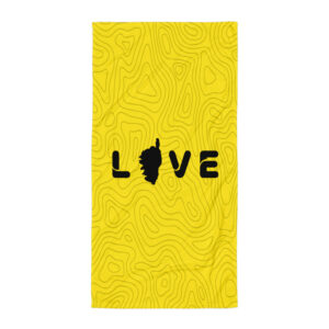 Serviette de plage jaune Amore