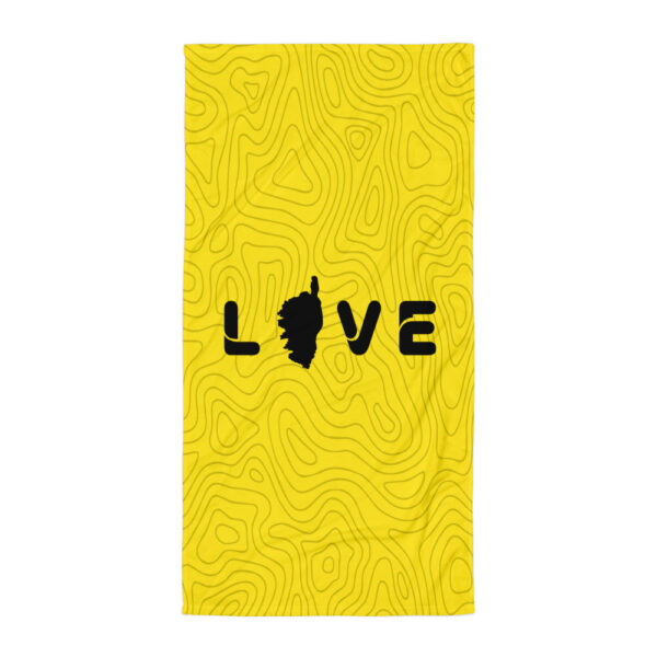 Serviette de plage jaune Amore
