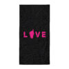 Serviette de plage noire Amore – Image 5