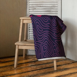 Serviette de plage violette Amore