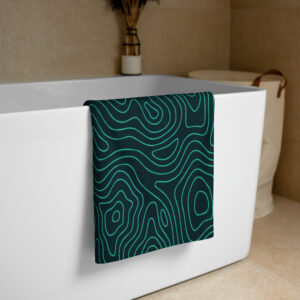 Serviette de plage verte Amore