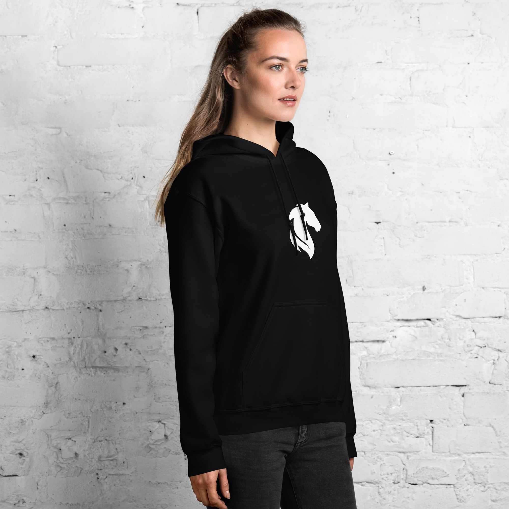 Sweat à capuche Jumping Blanc – Image 5