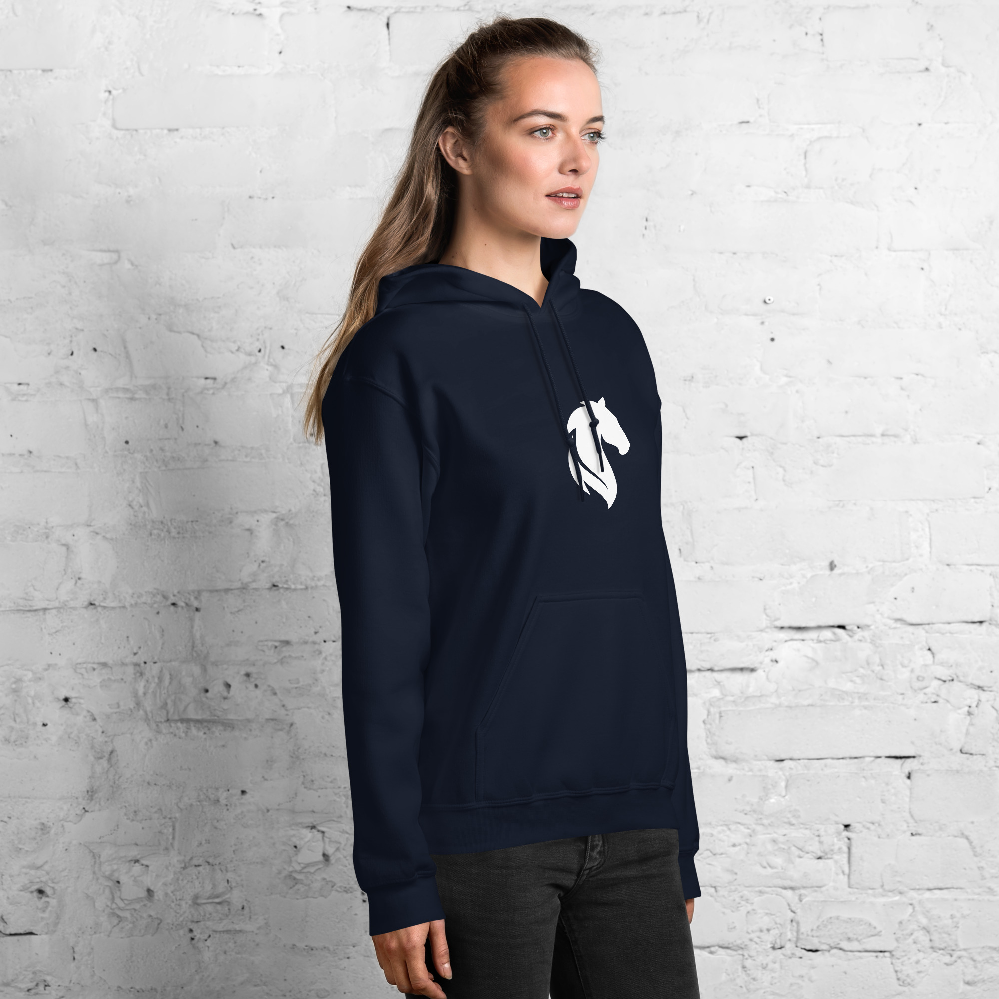 Sweat à capuche Jumping Blanc – Image 9