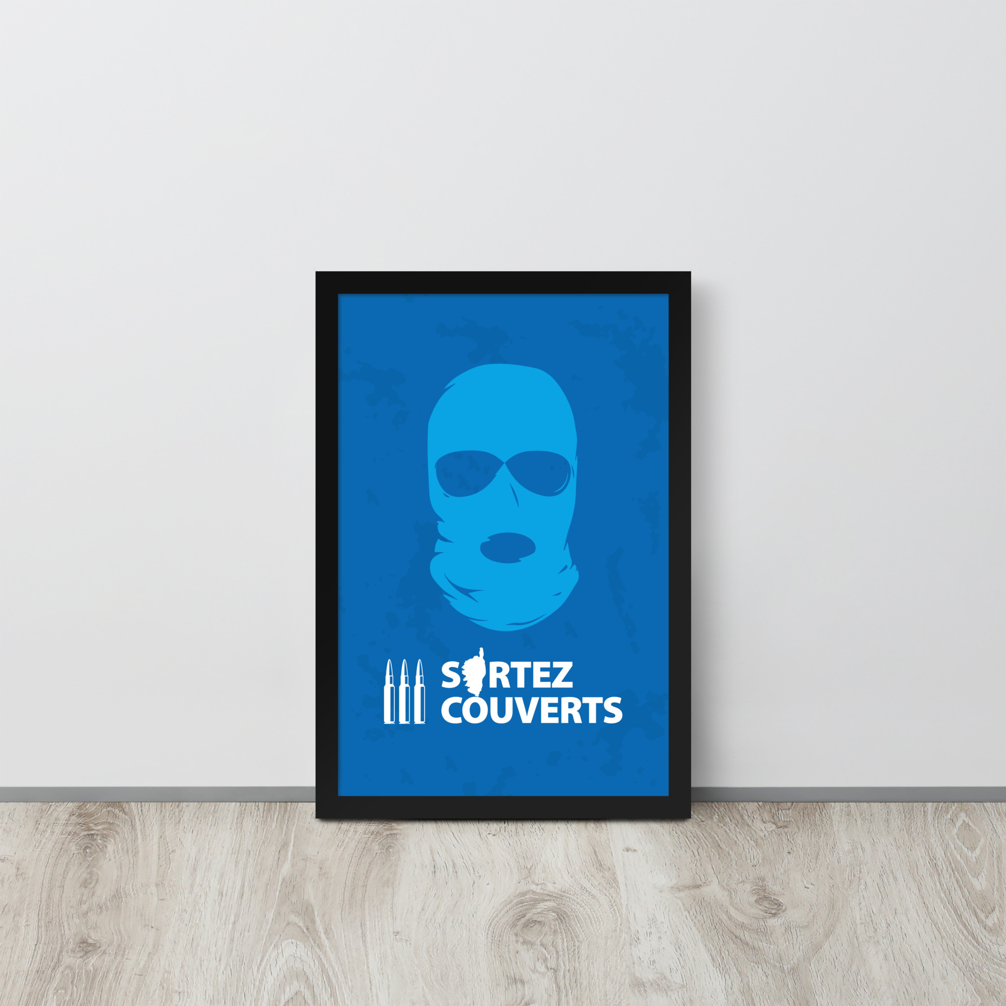 Affiche encadrée Ribellu Corse Blue – Image 3