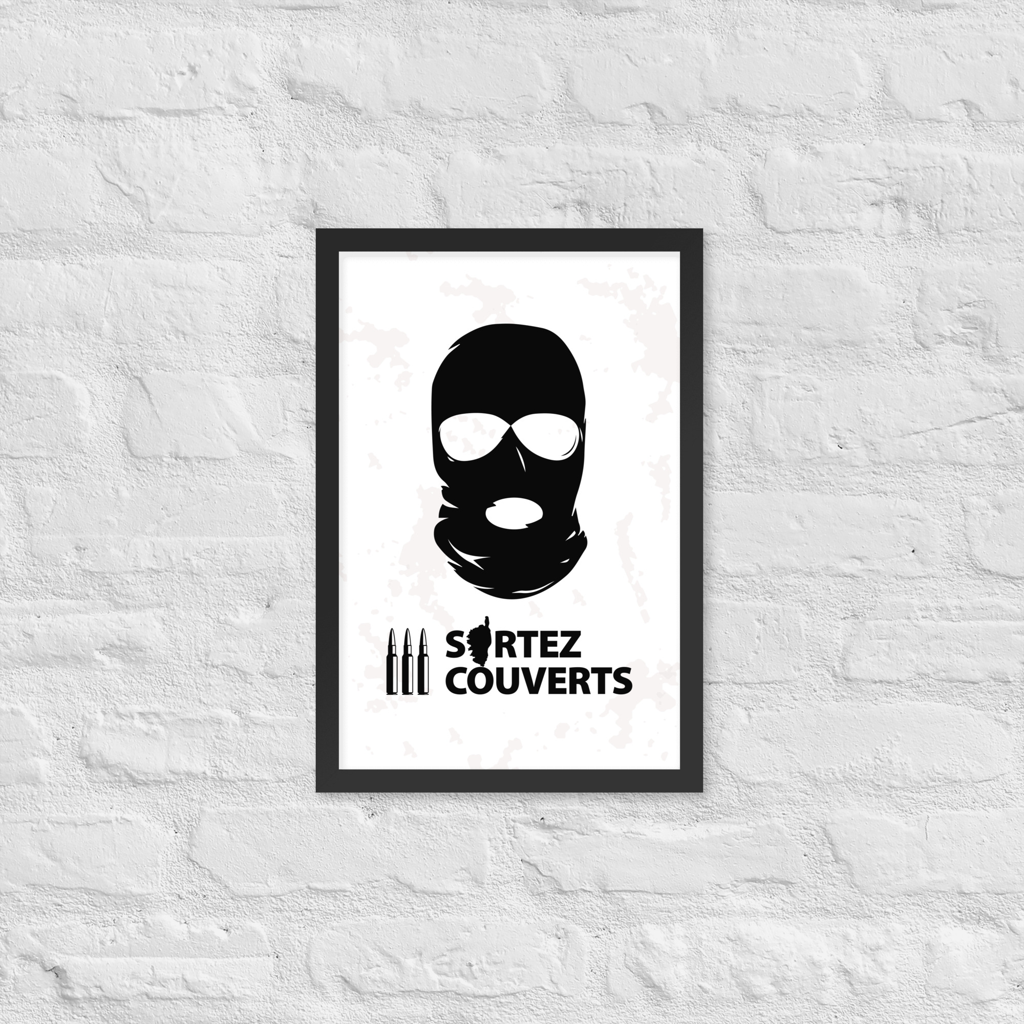 Affiche encadrée Ribellu Corse White – Image 3