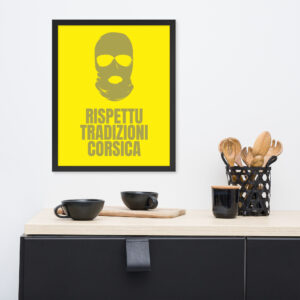 Affiche encadrée TRAD R. Corsica Yellow