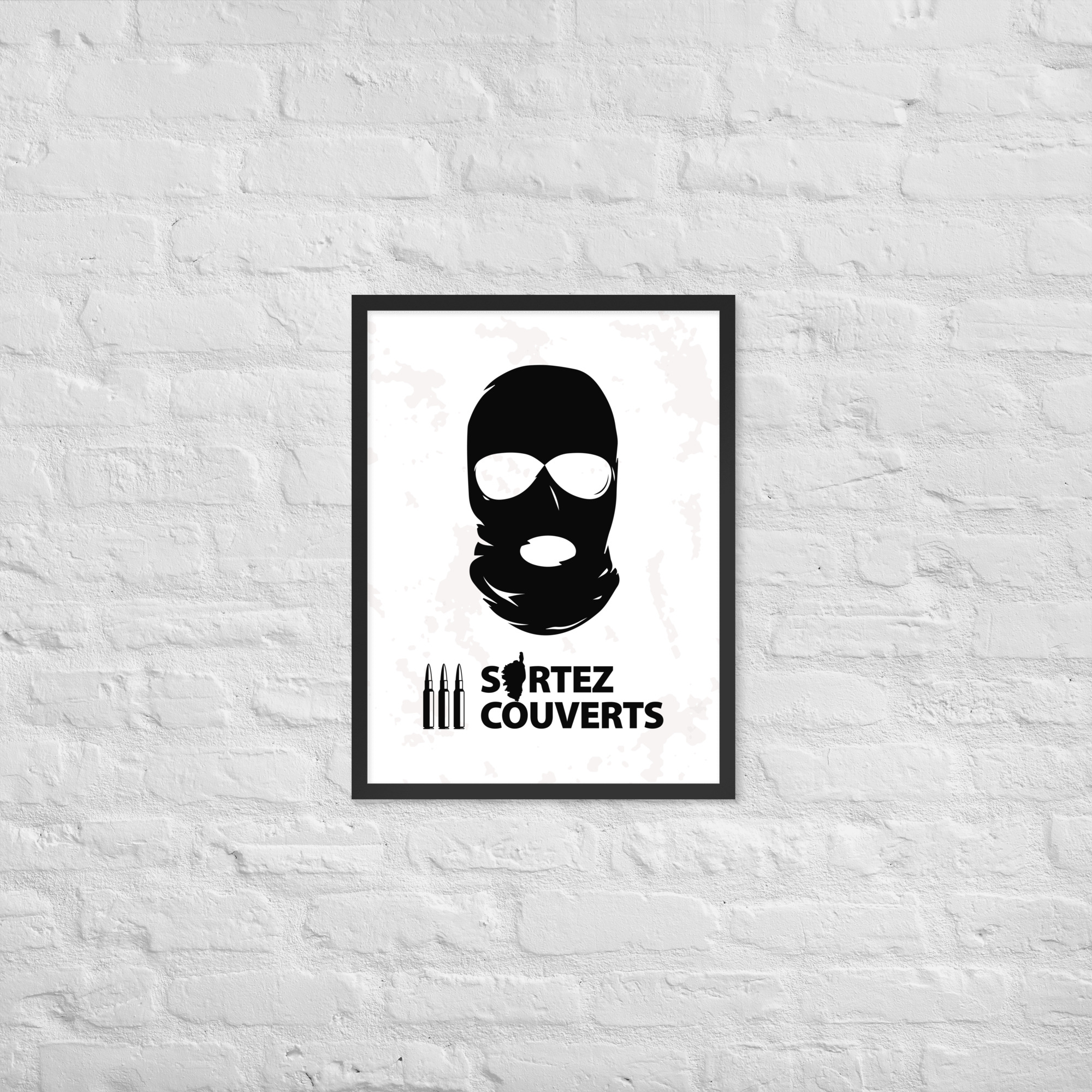 Affiche encadrée Ribellu Corse White – Image 5