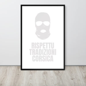 Affiche encadrée TRAD R. Corsica White