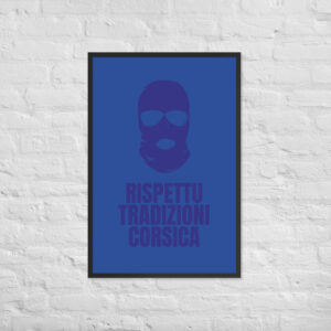Affiche encadrée TRAD R. Corsica Blue