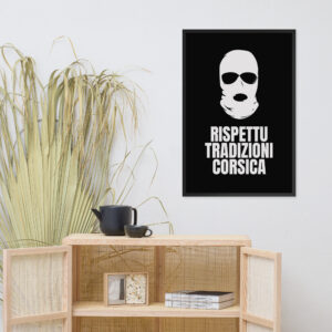 Affiche encadrée TRAD R. Corsica BW
