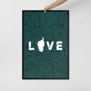 Affiche encadrée Amore Corse Blue G