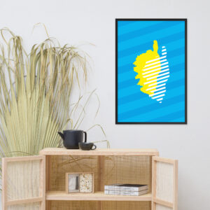 Affiche encadré MODERNA Corse CY