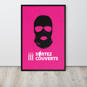 Affiche encadrée Ribellu Corse Pink