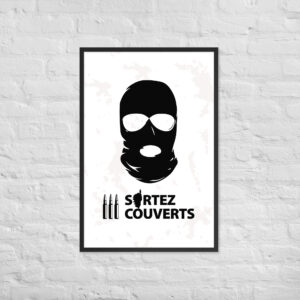 Affiche encadrée Ribellu Corse White