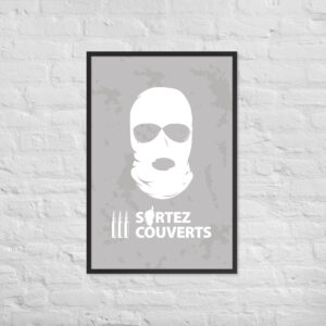 Affiche encadrée Ribellu Corse Grey