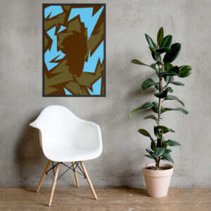 Affiche encadrée Abstract Puzzle Corse ( CK )