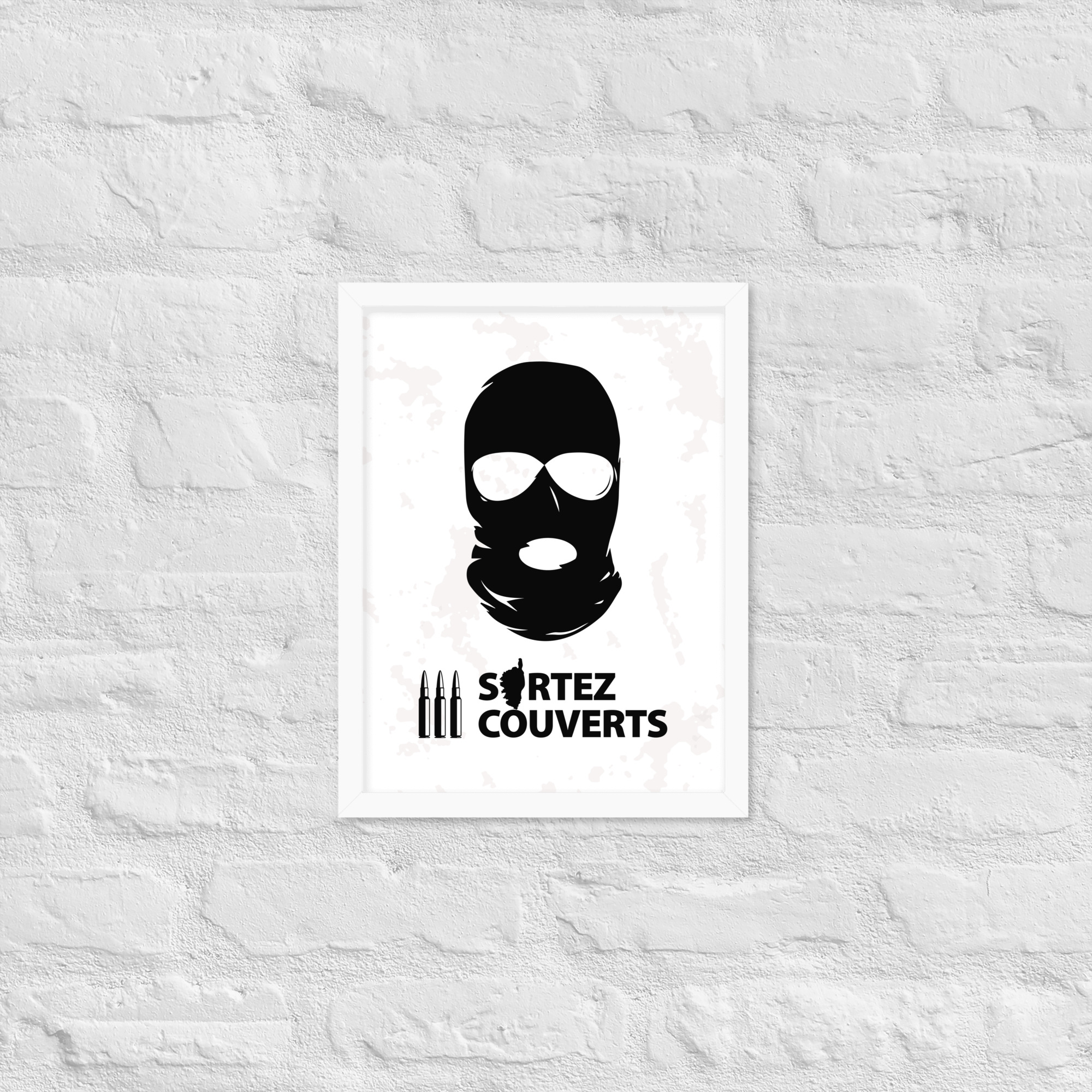 Affiche encadrée Ribellu Corse White – Image 6