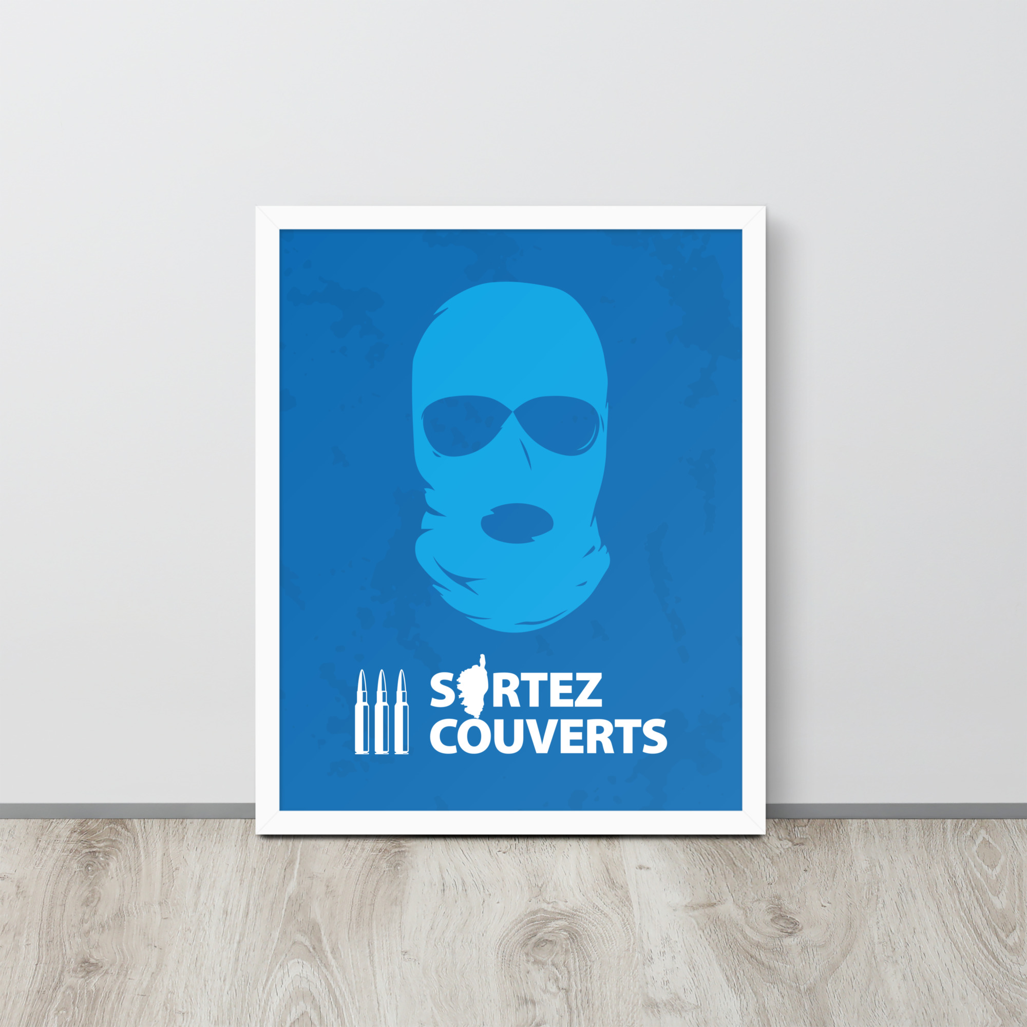 Affiche encadrée Ribellu Corse Blue – Image 8