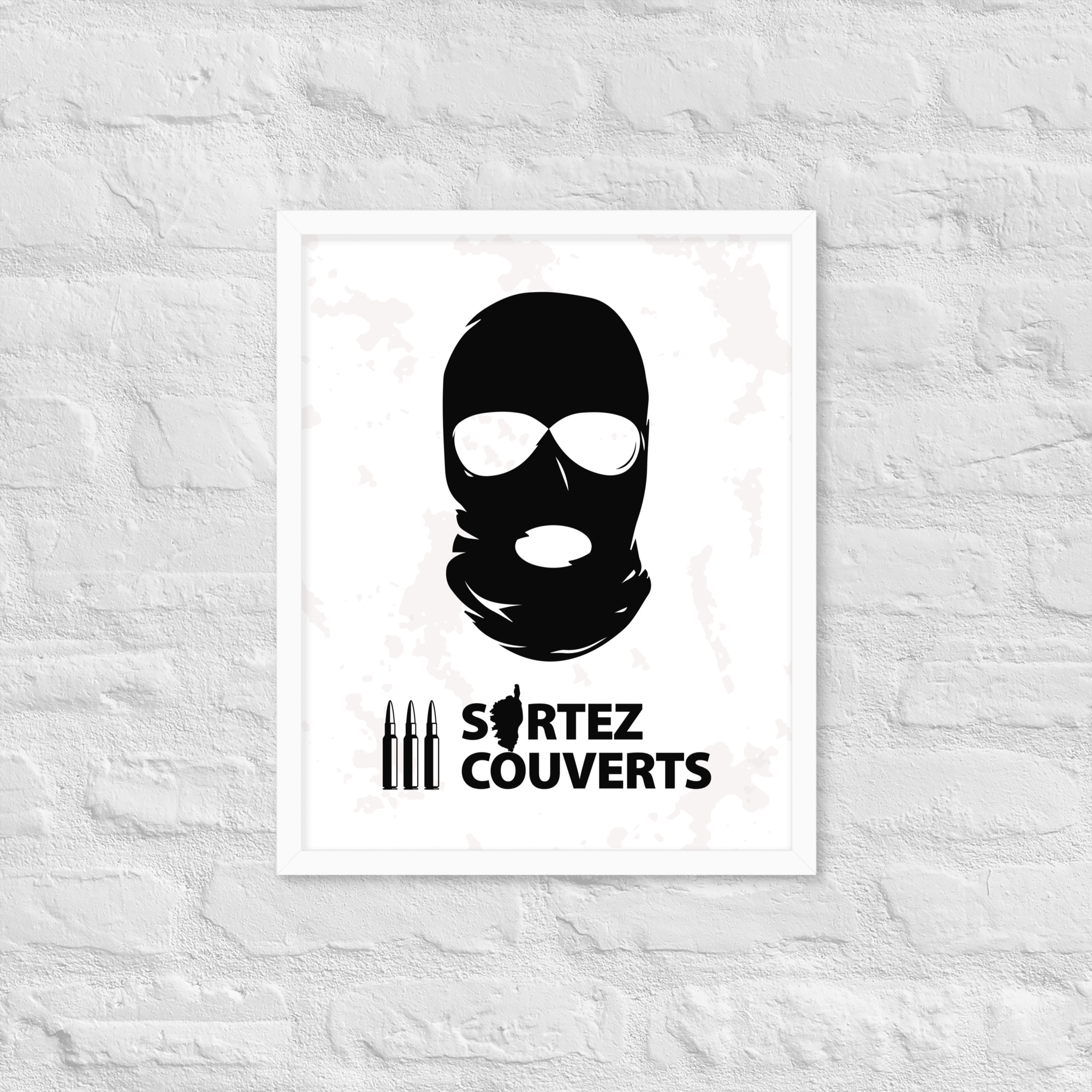 Affiche encadrée Ribellu Corse White – Image 8