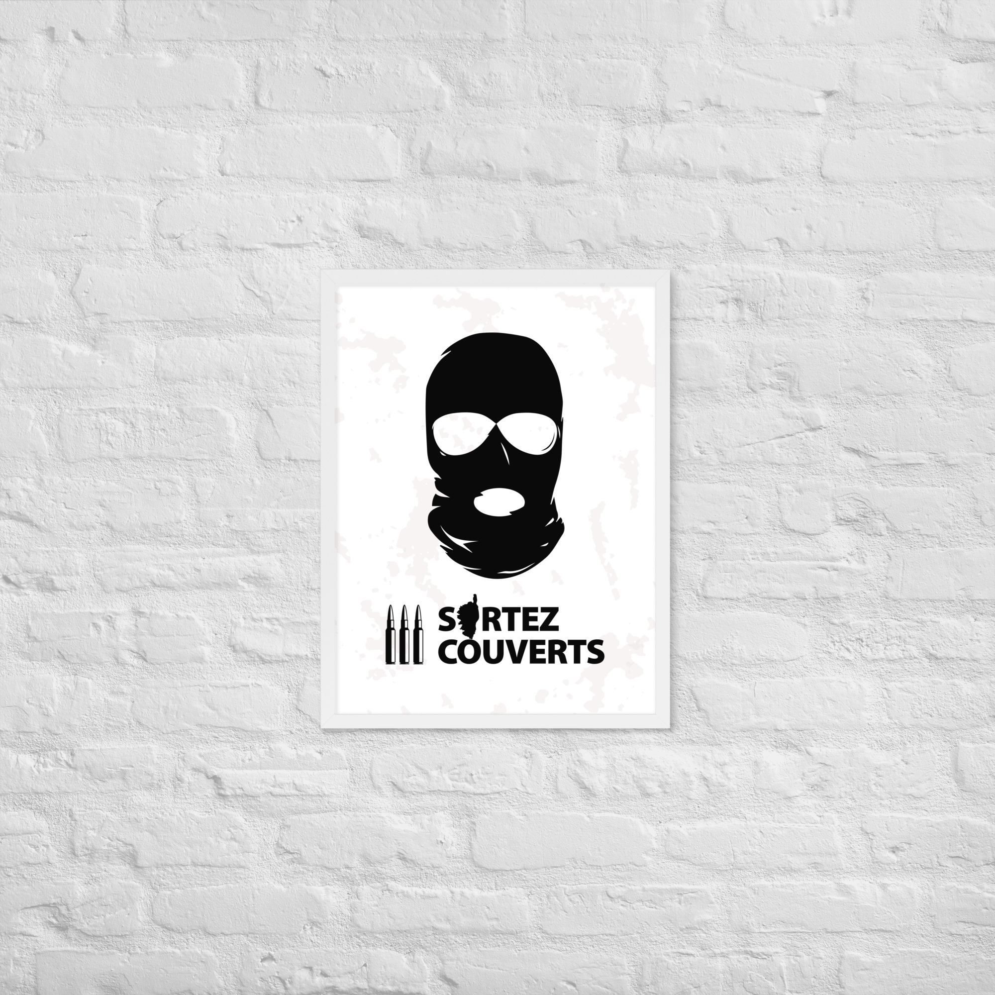 Affiche encadrée Ribellu Corse White – Image 9