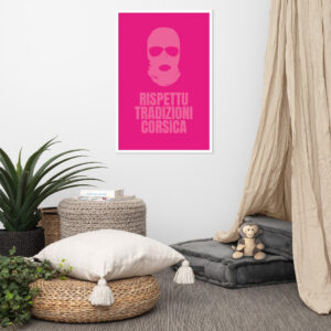 Affiche encadrée TRAD R. Corsica Pink