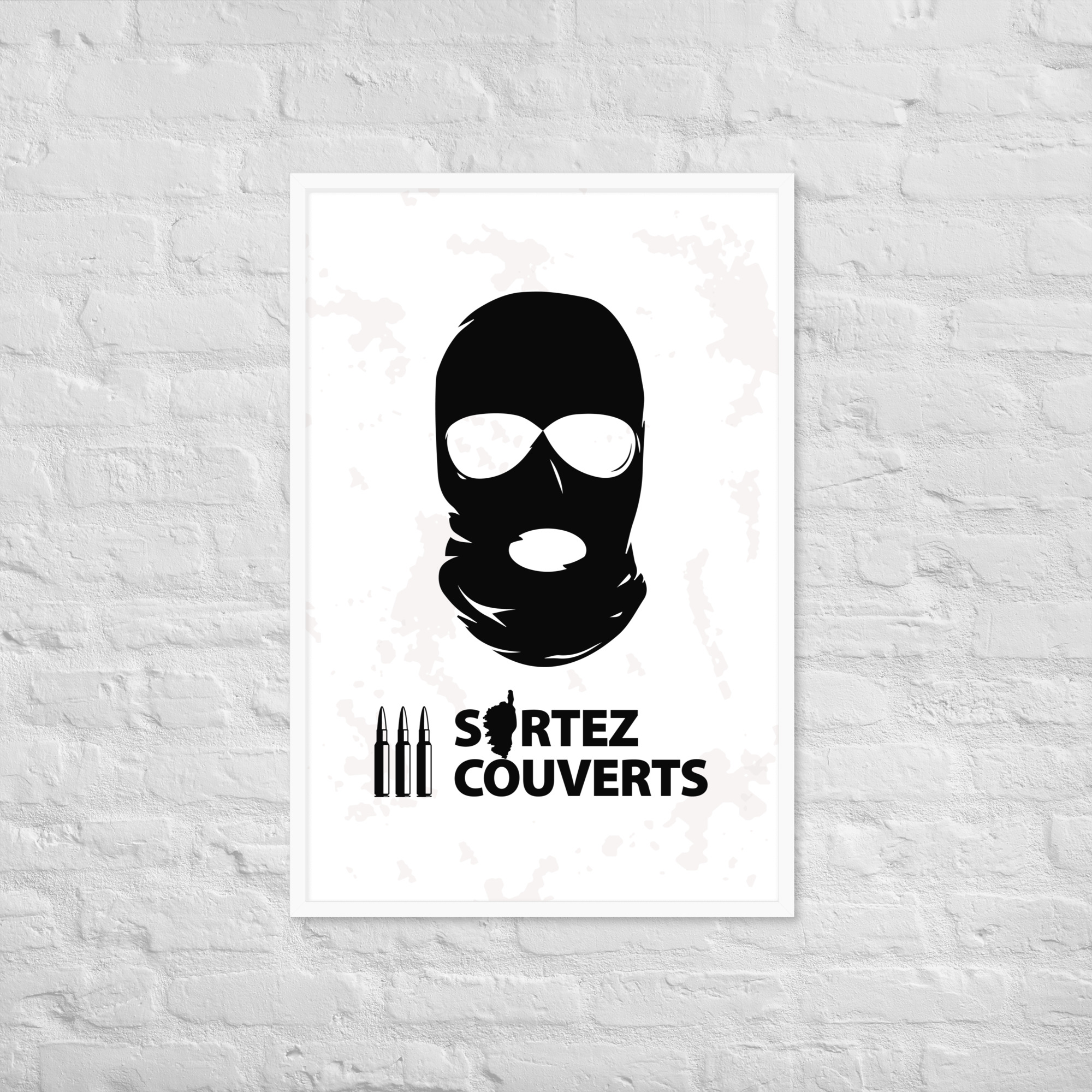 Affiche encadrée Ribellu Corse White – Image 10