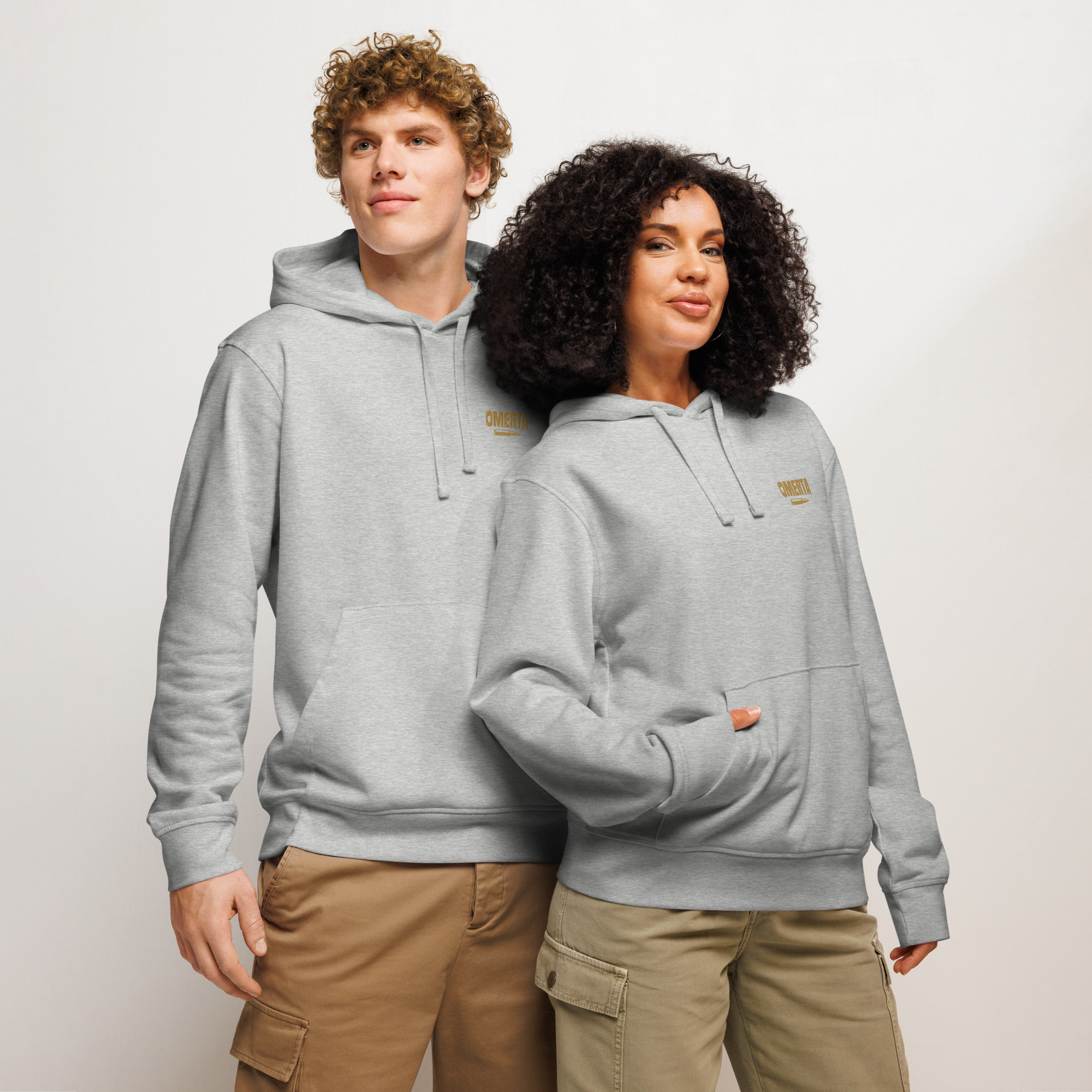 Sweat à capuche brodé Omerta BO – Image 6