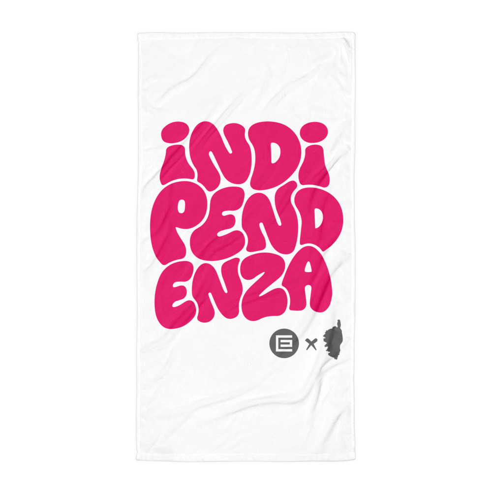 Serviette Indipendenza Corse Blanche Rose – Image 6