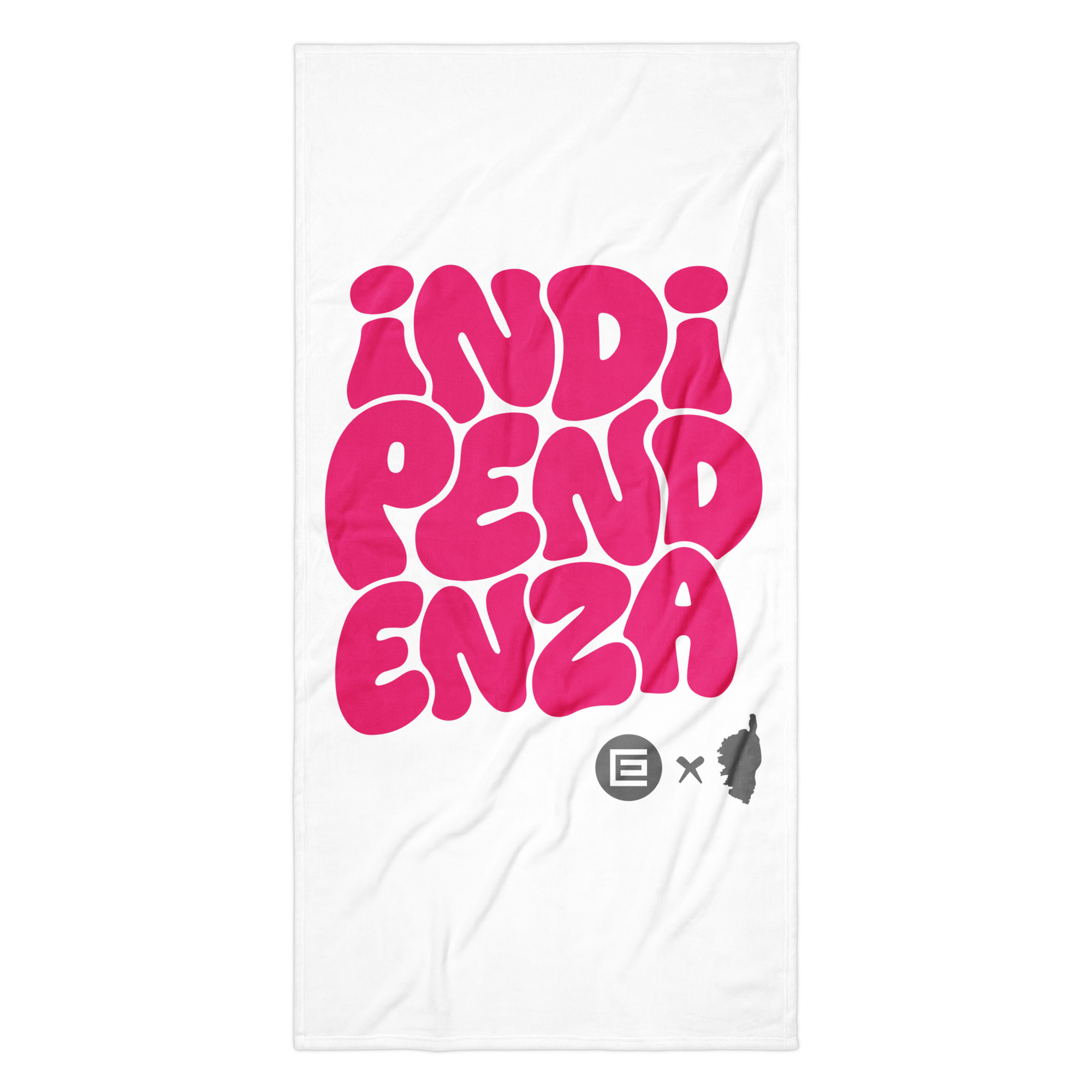 Serviette Indipendenza Corse Blanche Rose – Image 7