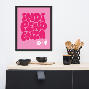 Affiche Encadrée Indipendenza Rose