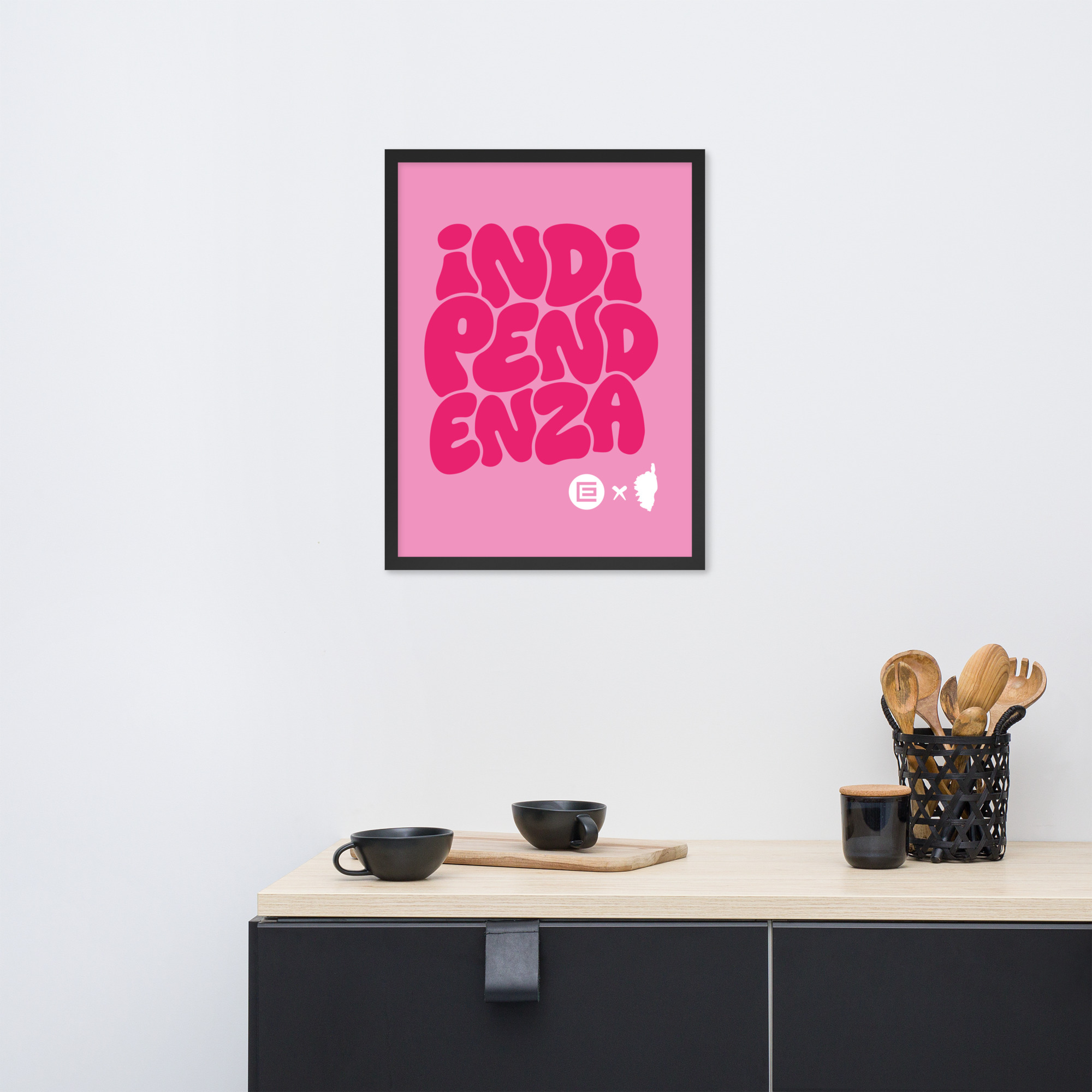 Affiche Encadrée Indipendenza Rose – Image 4