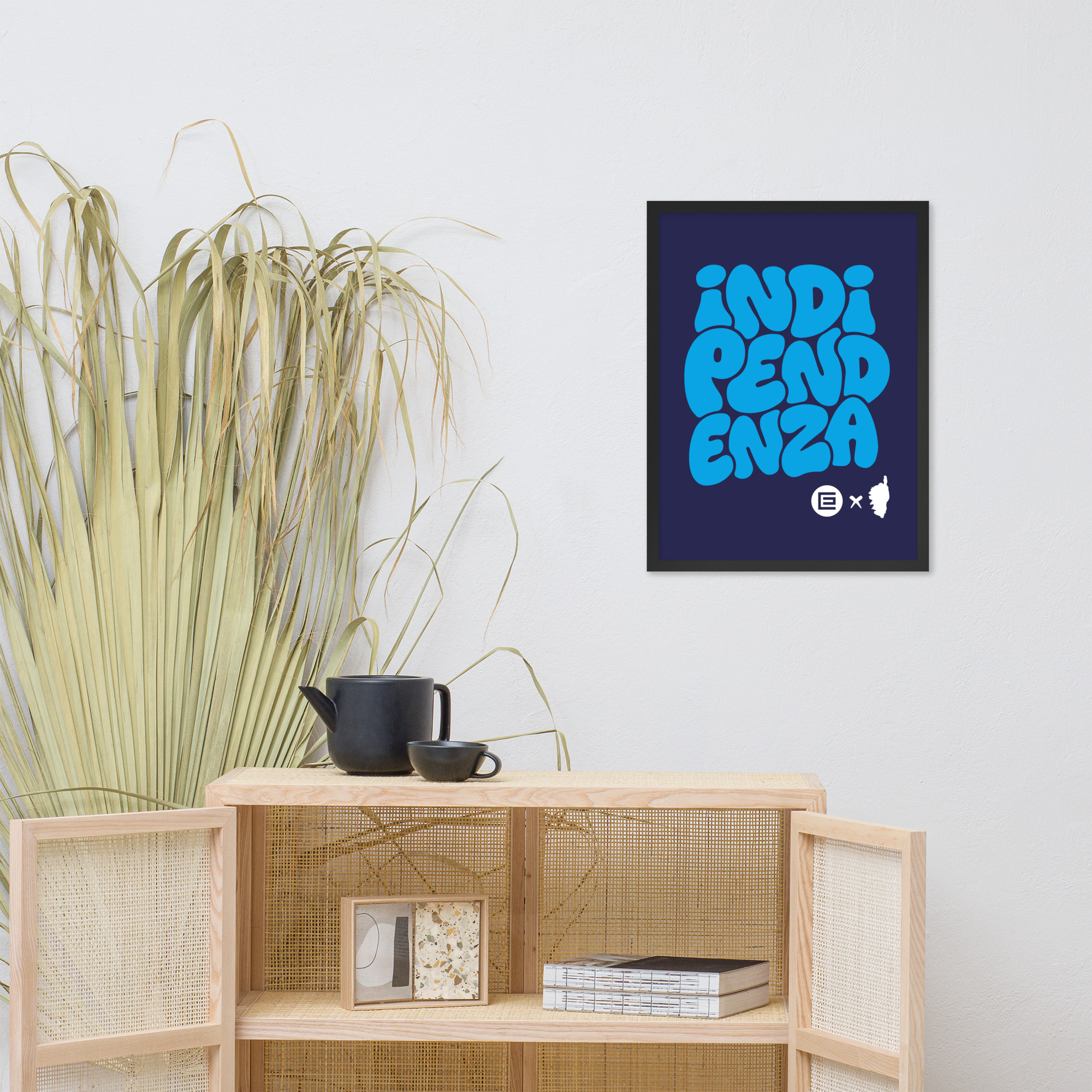 Affiche Encadrée Indipendenza Bleue – Image 4