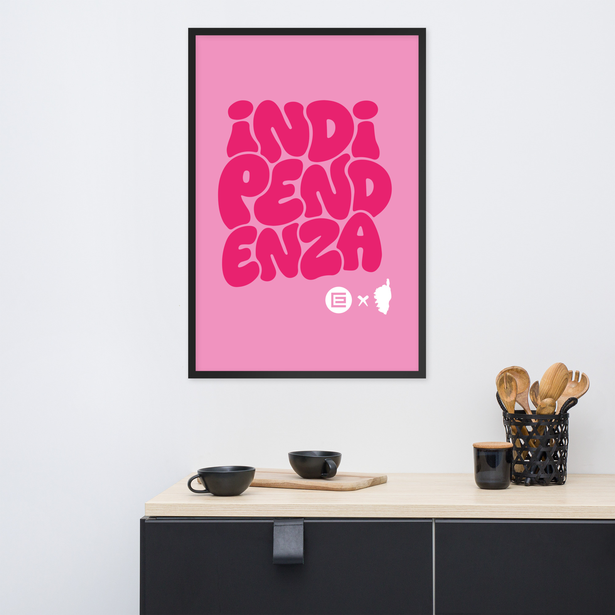 Affiche Encadrée Indipendenza Rose – Image 5