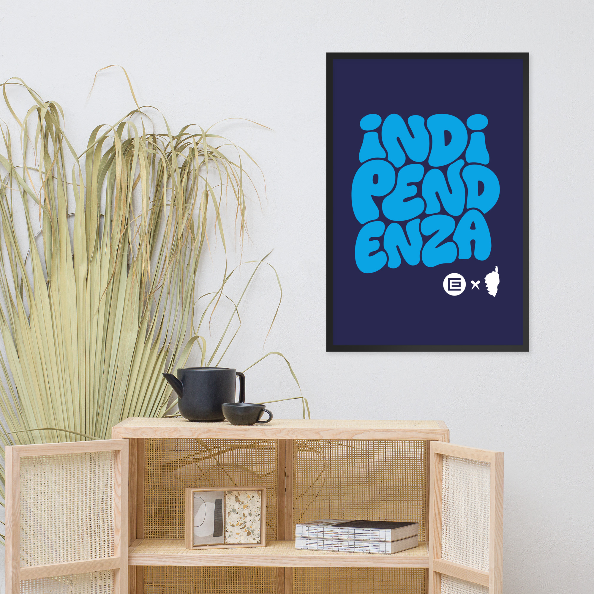 Affiche Encadrée Indipendenza Bleue – Image 5