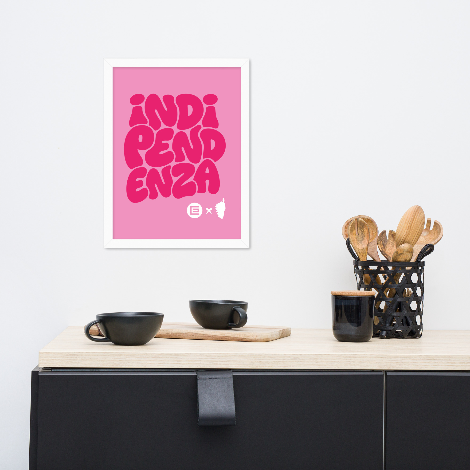 Affiche Encadrée Indipendenza Rose – Image 6