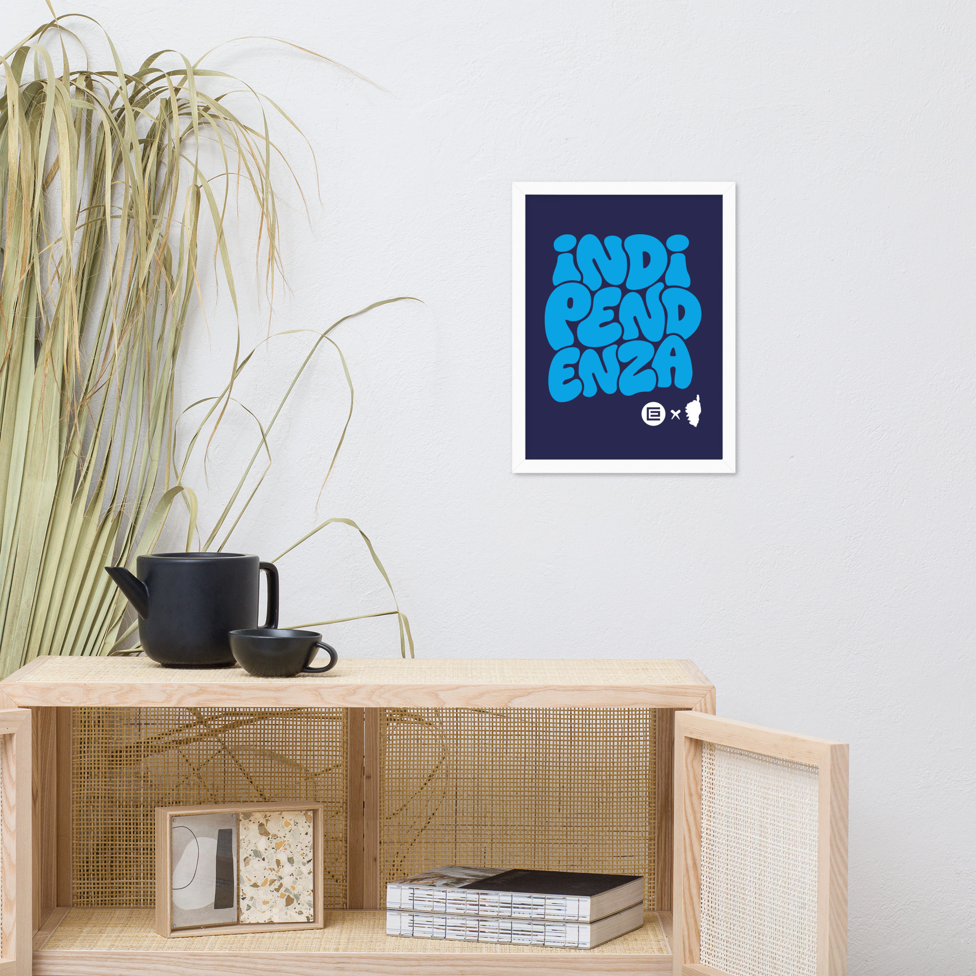 Affiche Encadrée Indipendenza Bleue – Image 6