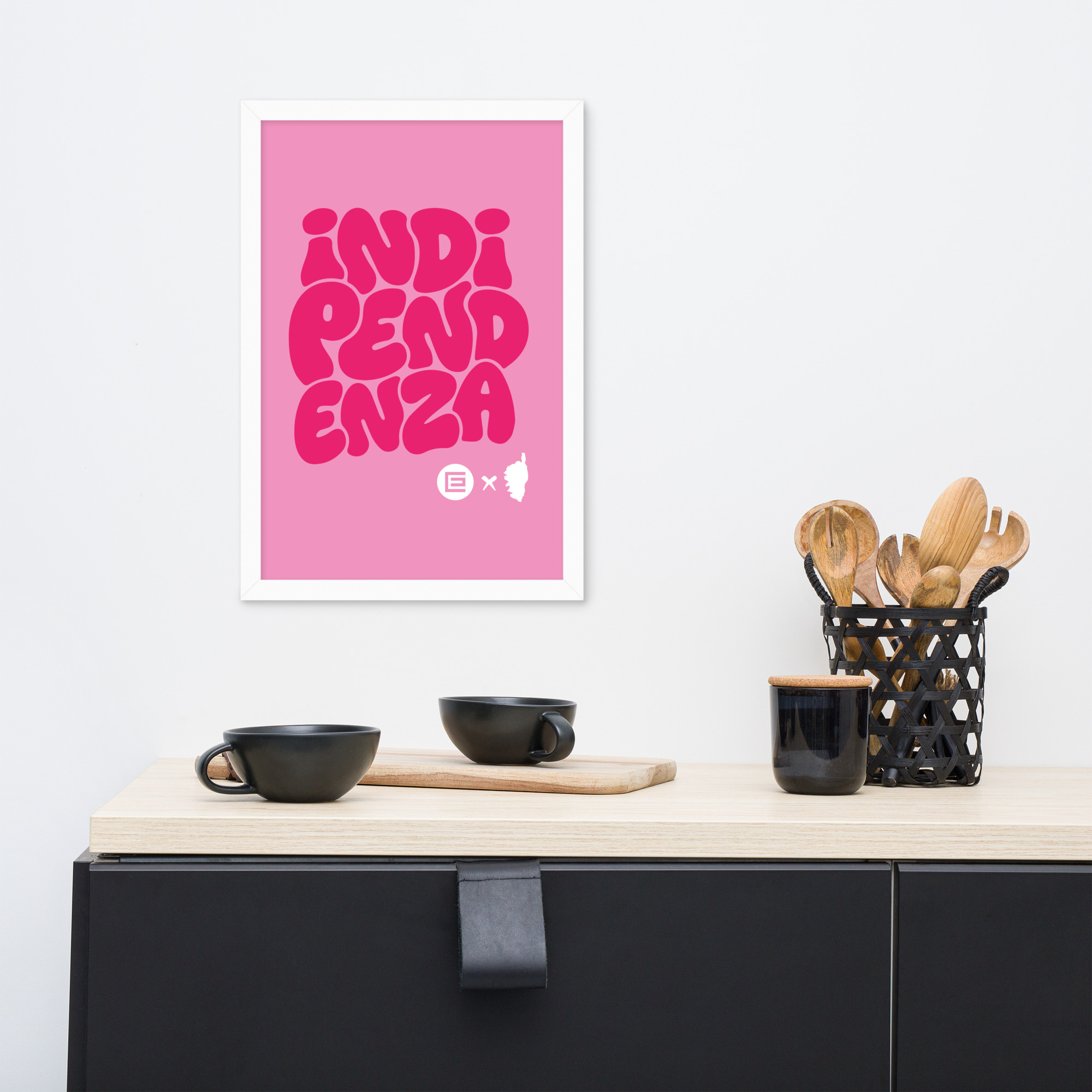 Affiche Encadrée Indipendenza Rose – Image 7