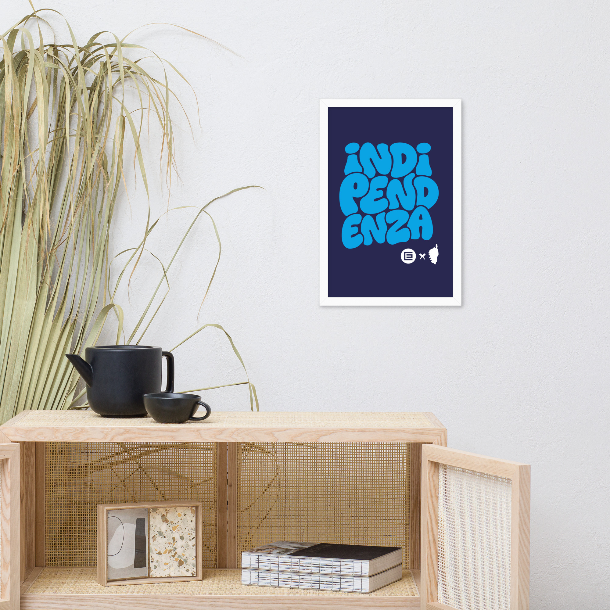 Affiche Encadrée Indipendenza Bleue – Image 7