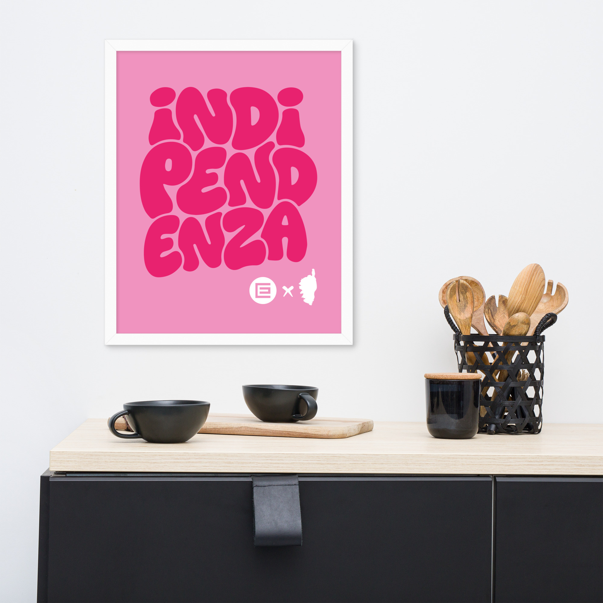Affiche Encadrée Indipendenza Rose – Image 8