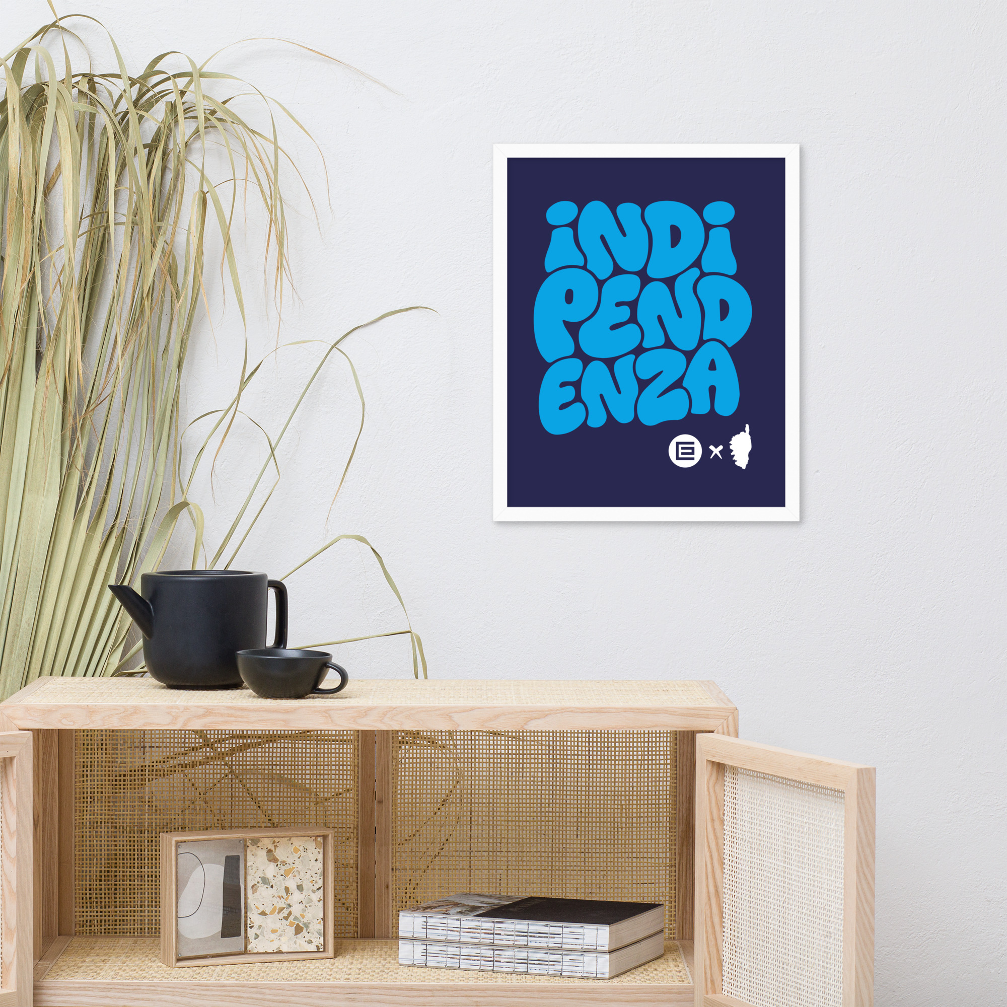 Affiche Encadrée Indipendenza Bleue – Image 8