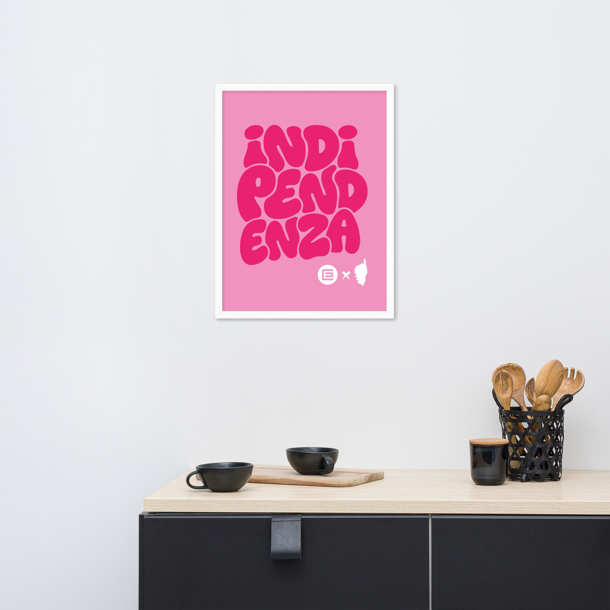 Affiche Encadrée Indipendenza Rose – Image 9